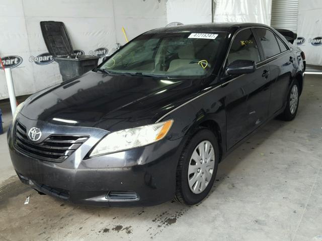 4T1BE46K58U771189 - 2008 TOYOTA CAMRY CE BLACK photo 2