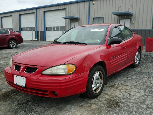 1G2NF52F32C115877 - 2002 PONTIAC GRAND AM S RED photo 2