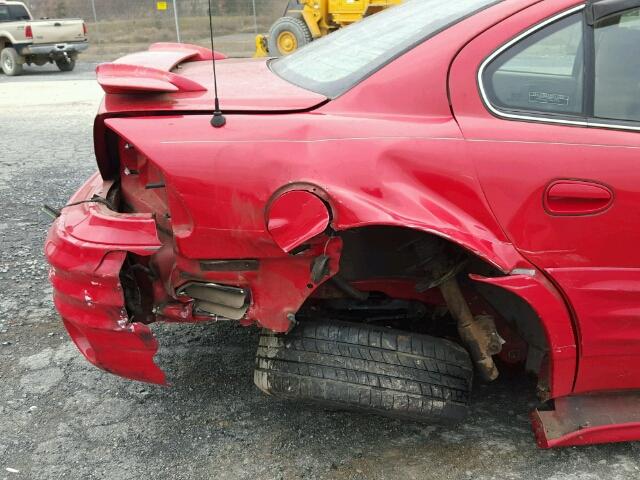 1G2NF52F32C115877 - 2002 PONTIAC GRAND AM S RED photo 9