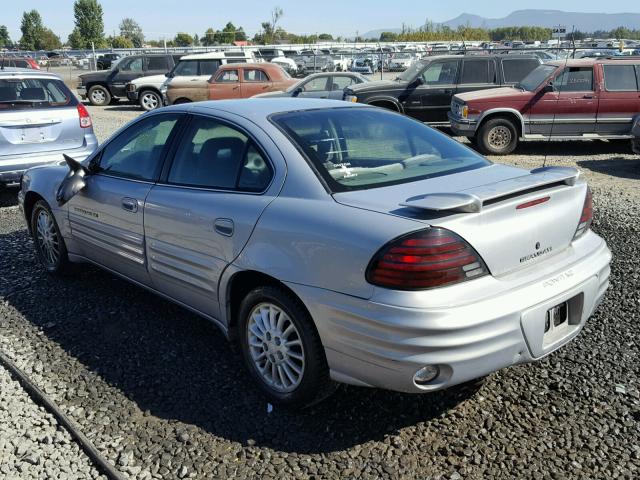 1G2NE52E1XC547997 - 1999 PONTIAC GRAND AM S ვერცხლისფერი ფოტო 3