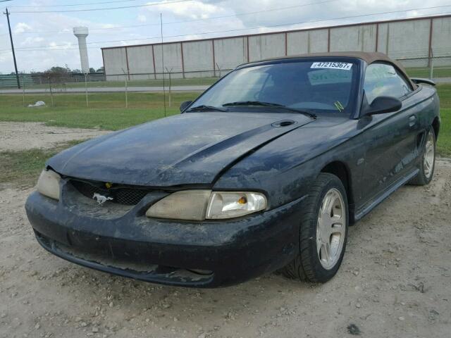 1FALP45X8TF136244 - 1996 FORD MUSTANG GT BLACK photo 2