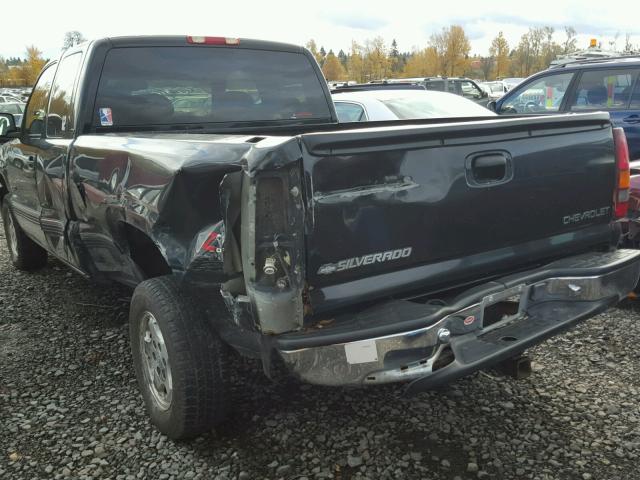 2GCEK19T711399787 - 2001 CHEVROLET SILVERADO BLACK photo 3