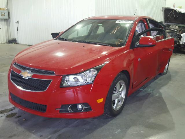 1G1PC5SB6D7223666 - 2013 CHEVROLET CRUZE LT RED photo 2