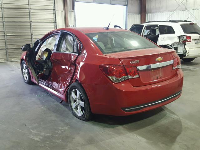 1G1PC5SB6D7223666 - 2013 CHEVROLET CRUZE LT RED photo 3