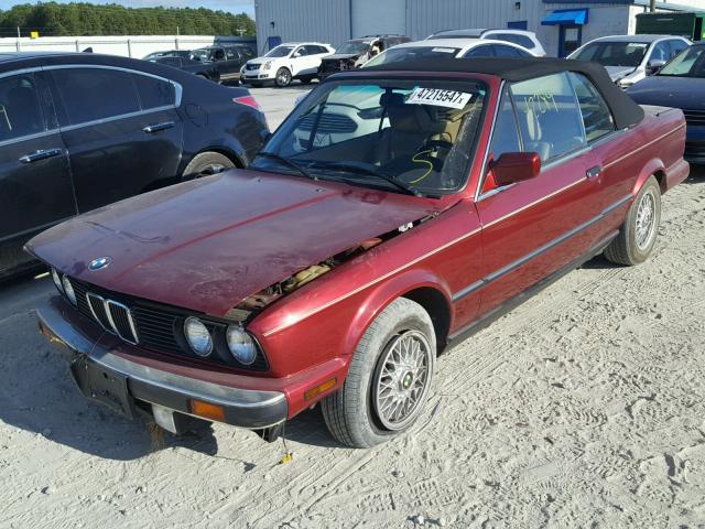 WBABB2314MEC24237 - 1991 BMW 325 IC AUT RED photo 2