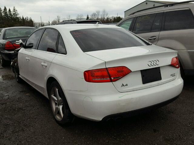 WAUKFCFL3CN000881 - 2012 AUDI A4 PRESTIG WHITE photo 3