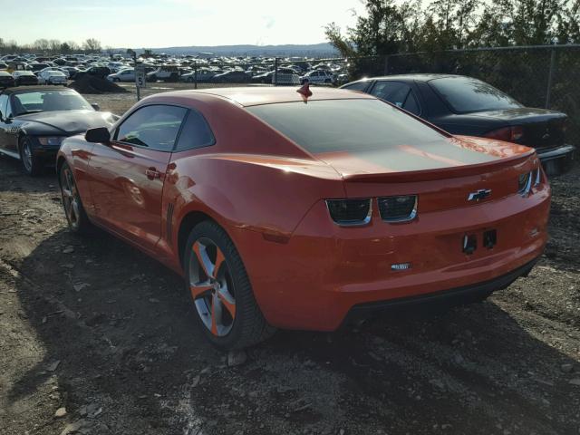 2G1FC1E31D9218043 - 2013 CHEVROLET CAMARO LT ORANGE photo 3