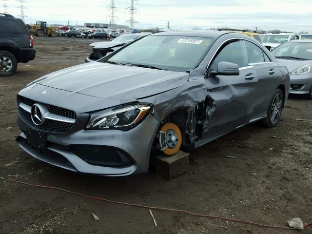 WDDSJ4GB5HN408583 - 2017 MERCEDES-BENZ CLA 250 4M GRAY photo 2