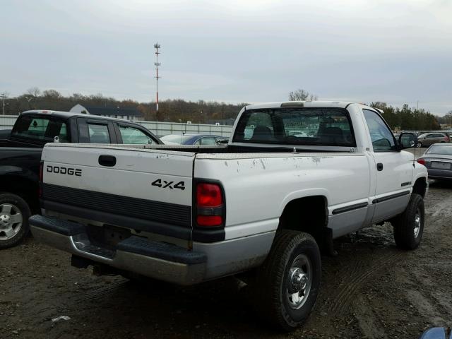 3B7KF26Z9WM218341 - 1998 DODGE RAM 2500 WHITE photo 4