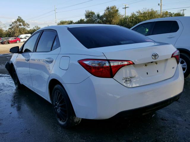 2T1BURHE1FC358627 - 2015 TOYOTA COROLLA L WHITE photo 3