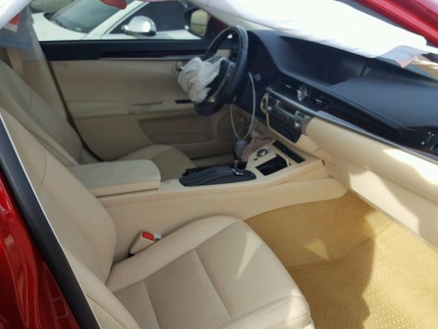 JTHBK1GG6D2076570 - 2013 LEXUS ES 350 RED photo 5