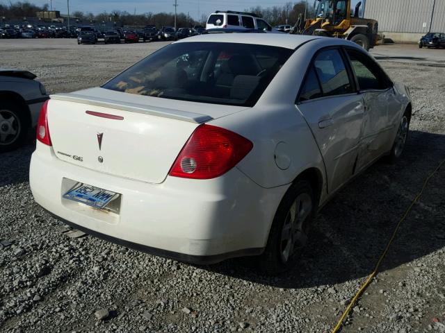 1G2ZG57B484119539 - 2008 PONTIAC G6 BASE WHITE photo 4