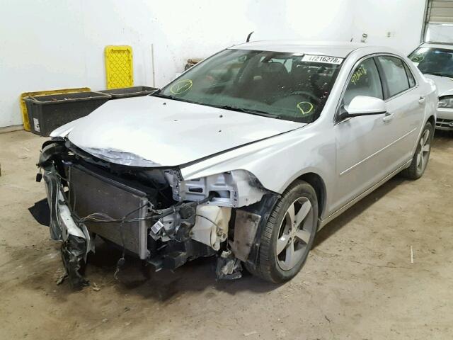 1G1ZC5E11BF329554 - 2011 CHEVROLET MALIBU 1LT SILVER photo 2