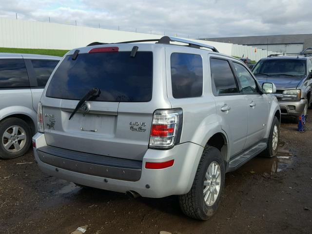 4M2CU97148KJ22469 - 2008 MERCURY MARINER PR SILVER photo 4