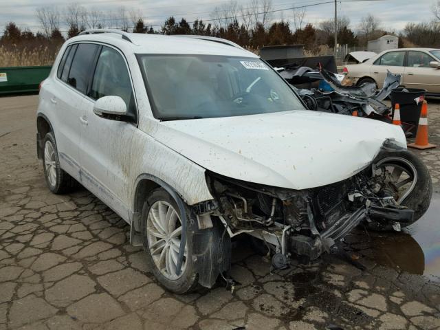 WVGBV3AX0EW559104 - 2014 VOLKSWAGEN TIGUAN S WHITE photo 1