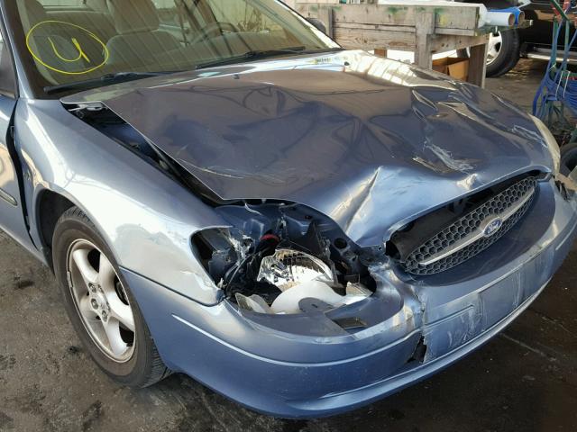 1FAFP5525YA225331 - 2000 FORD TAURUS SES BLUE photo 9