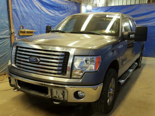1FTFW1ET3CFC31834 - 2012 FORD F150 SUPER GRAY photo 2