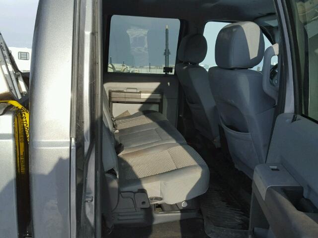 1FT8W3BT9DEA77484 - 2013 FORD F350 SUPER GRAY photo 6