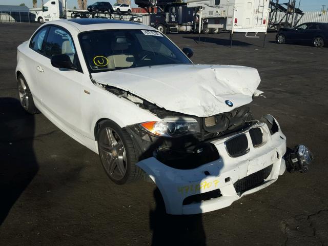 WBAUC9C55DVM13817 - 2013 BMW 135 I WHITE photo 1