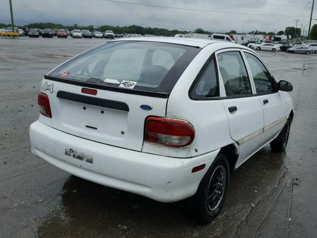 KNJLT06HXV6228381 - 1997 FORD ASPIRE WHITE photo 4