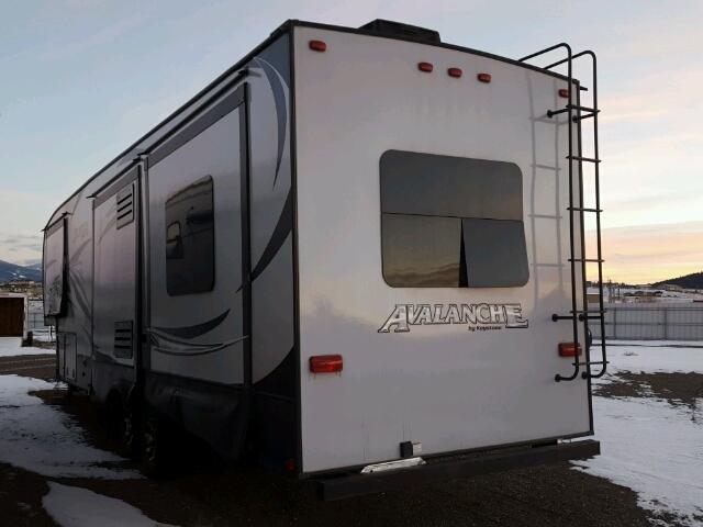 4YDF33123GE760565 - 2016 KEYSTONE AVALANCHE ნაცრისფერი ფოტო 3