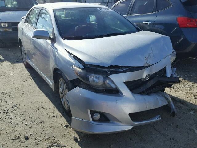 2T1BU40E19C161461 - 2009 TOYOTA COROLLA BA SILVER photo 1