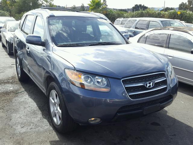 5NMSH73E77H046565 - 2007 HYUNDAI SANTA FE S BLUE photo 1