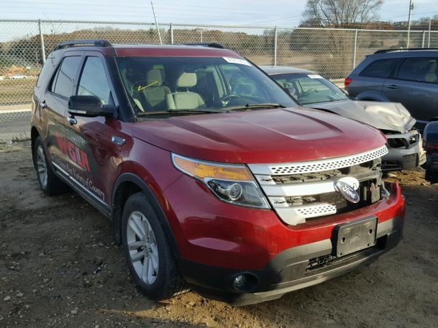 1FM5K7D8XDGB56791 - 2013 FORD EXPLORER X RED photo 1