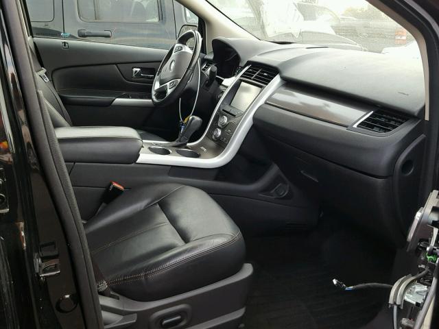 2FMDK3JC8DBA64311 - 2013 FORD EDGE SEL BLACK photo 5