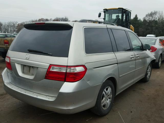 5FNRL387X6B432624 - 2006 HONDA ODYSSEY EX SILVER photo 4