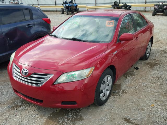 4T1BB46K89U067031 - 2009 TOYOTA CAMRY HYBR RED photo 2