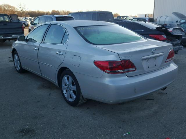 JTHBA30G855100702 - 2005 LEXUS ES 330 SILVER photo 3