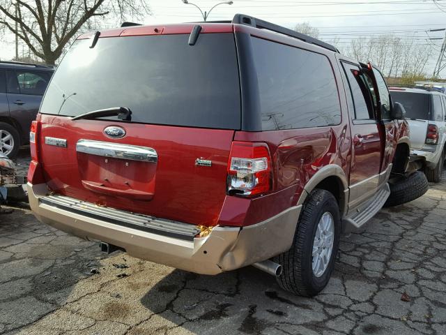 1FMJK1H50EEF13369 - 2014 FORD EXPEDITION RED photo 4