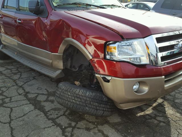 1FMJK1H50EEF13369 - 2014 FORD EXPEDITION RED photo 9