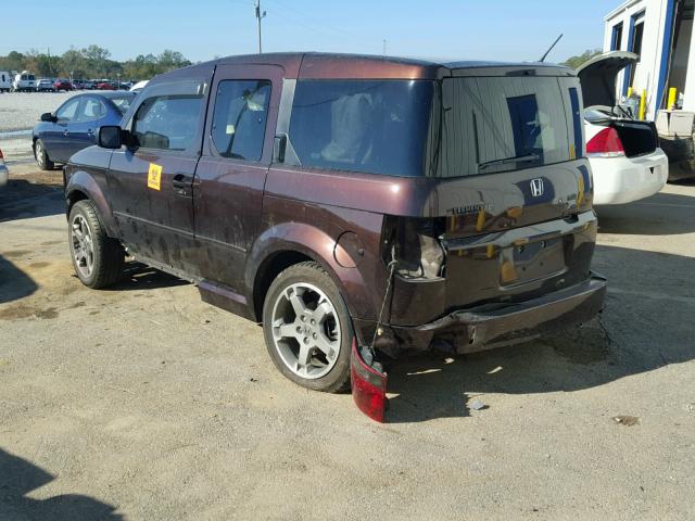 5J6YH18948L006098 - 2008 HONDA ELEMENT SC MAROON photo 3