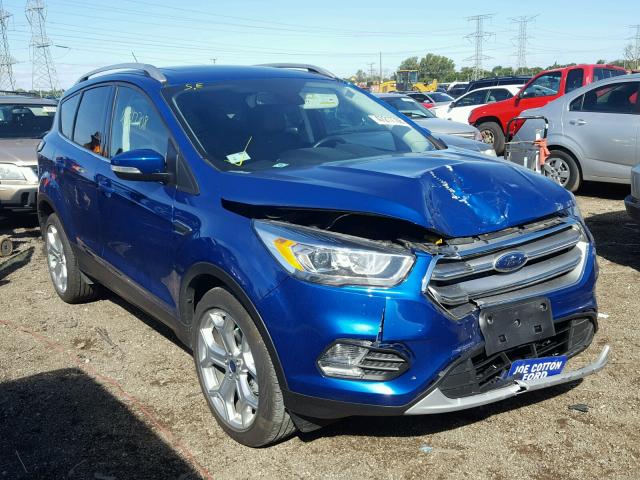 1FMCU0JD5HUC93431 - 2017 FORD ESCAPE TIT BLUE photo 1