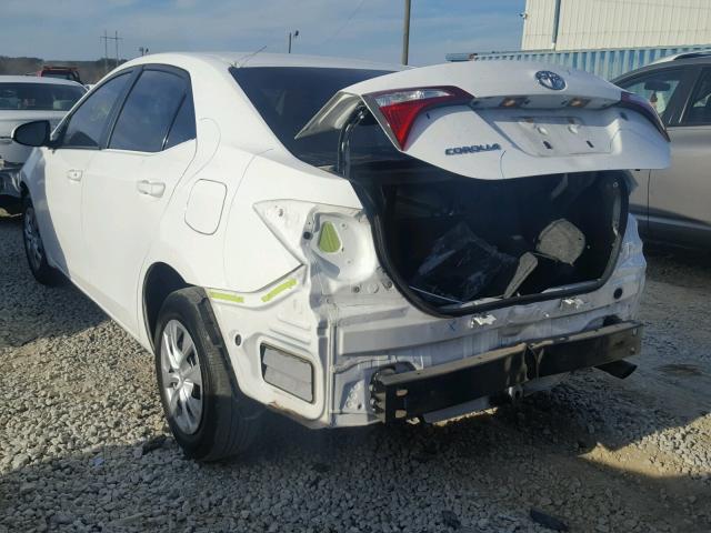 2T1BURHEXGC496362 - 2016 TOYOTA COROLLA L WHITE photo 3