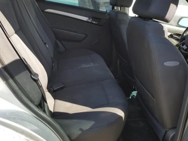 KL1TD5DE5BB247789 - 2011 CHEVROLET AVEO LS WHITE photo 6