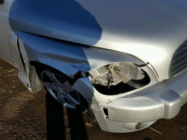 3GNBAADB0AS615690 - 2010 CHEVROLET HHR LS SILVER photo 9