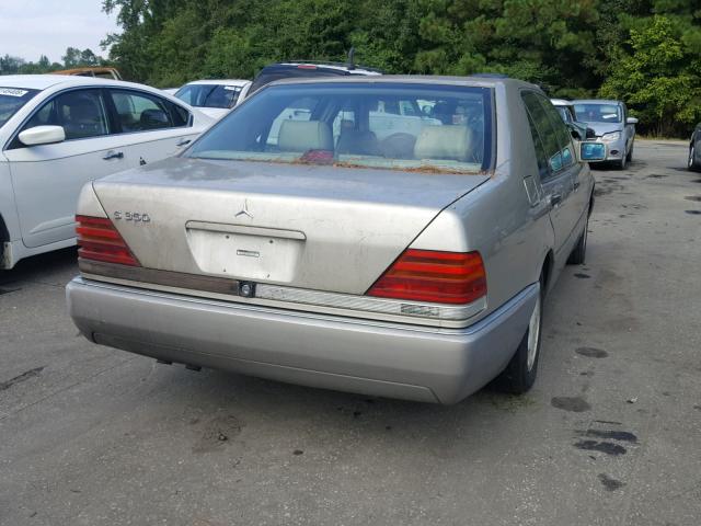 WDBGB34E2RA144283 - 1994 MERCEDES-BENZ S 350D GOLD photo 4