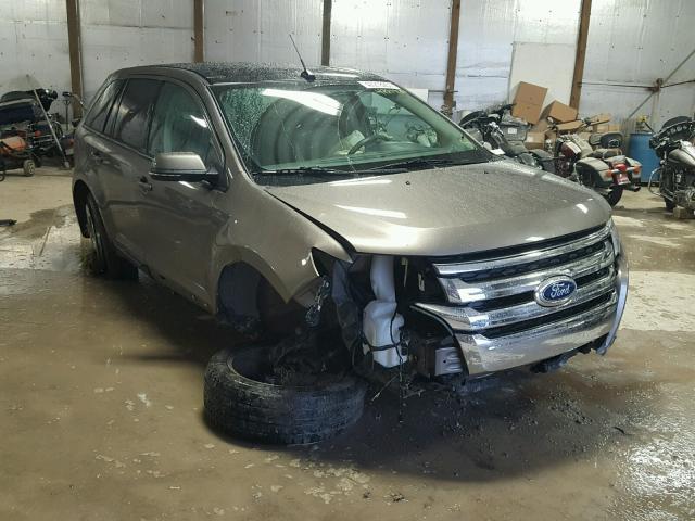 2FMDK3JC2DBE24415 - 2013 FORD EDGE SEL BEIGE photo 1