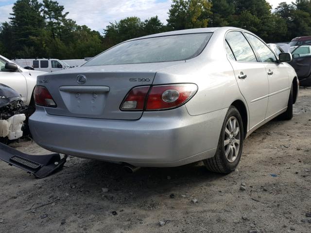 JTHBF30G925034562 - 2002 LEXUS ES 300 GRAY photo 4