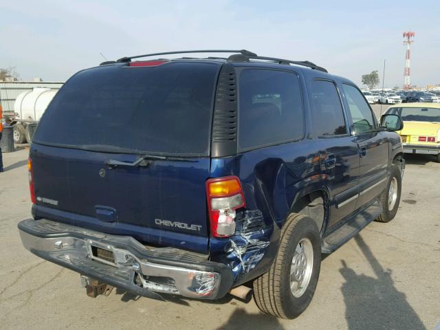 1GNEC13T61R225746 - 2001 CHEVROLET TAHOE C150 BLUE photo 4