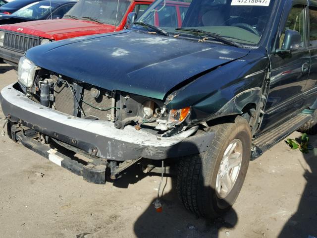 JT3GN87R4X0119980 - 1999 TOYOTA 4RUNNER LI GREEN photo 9