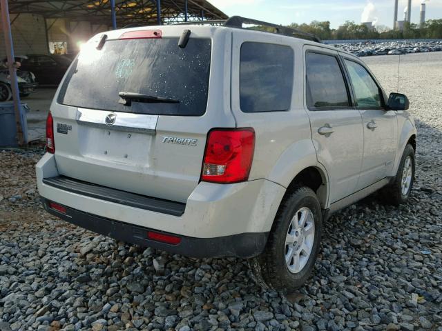 4F2CZ02Z38KM27851 - 2008 MAZDA TRIBUTE I CREAM photo 4