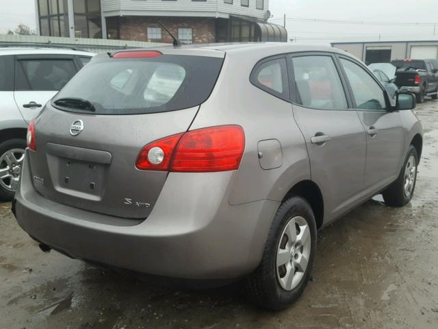 JN8AS58V18W141586 - 2008 NISSAN ROGUE S GRAY photo 4