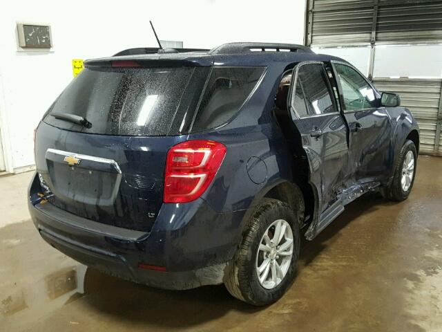 2GNALCEK6H6277463 - 2017 CHEVROLET EQUINOX LT BLUE photo 4