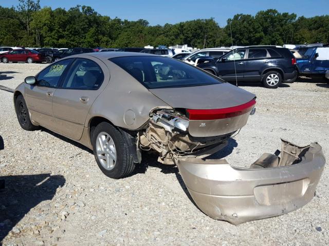2B3HD46R41H636939 - 2001 DODGE INTREPID S Qızıl foto 3