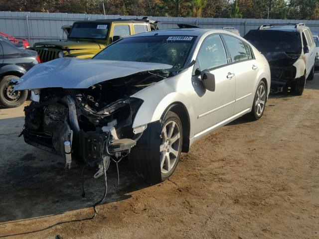 1N4BA41E27C834390 - 2007 NISSAN MAXIMA SE SILVER photo 2