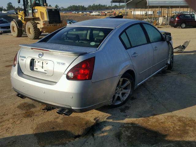 1N4BA41E27C834390 - 2007 NISSAN MAXIMA SE SILVER photo 4